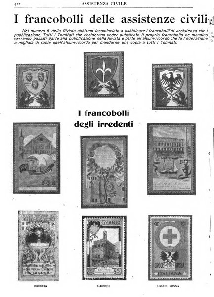 Assistenza civile rivista quindicinale, illustrata della Federazione Nazionale Comitati Assistenza Civile