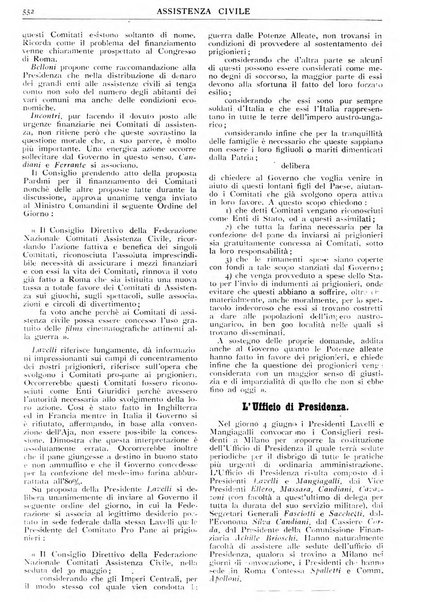 Assistenza civile rivista quindicinale, illustrata della Federazione Nazionale Comitati Assistenza Civile