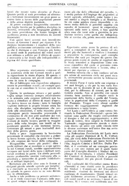 Assistenza civile rivista quindicinale, illustrata della Federazione Nazionale Comitati Assistenza Civile