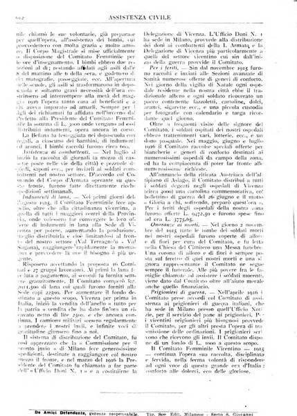 Assistenza civile rivista quindicinale, illustrata della Federazione Nazionale Comitati Assistenza Civile