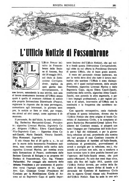 Assistenza civile rivista quindicinale, illustrata della Federazione Nazionale Comitati Assistenza Civile