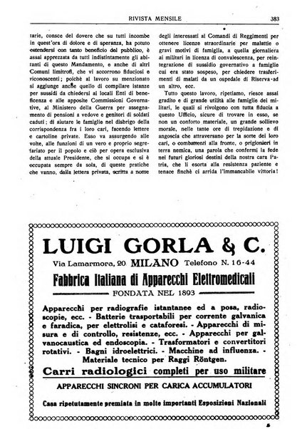 Assistenza civile rivista quindicinale, illustrata della Federazione Nazionale Comitati Assistenza Civile