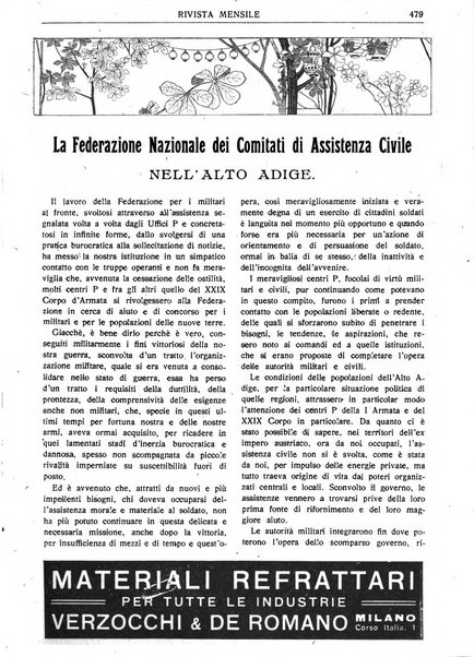 Assistenza civile rivista quindicinale, illustrata della Federazione Nazionale Comitati Assistenza Civile