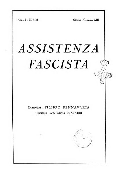 Assistenza fascista rivista della Cassa nazionale malattie per gli addetti al commercio