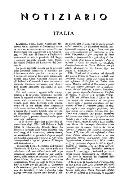 Assistenza fascista rivista della Cassa nazionale malattie per gli addetti al commercio