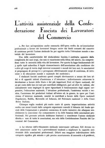 Assistenza fascista rivista della Cassa nazionale malattie per gli addetti al commercio