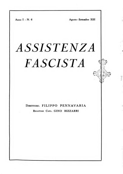 Assistenza fascista rivista della Cassa nazionale malattie per gli addetti al commercio