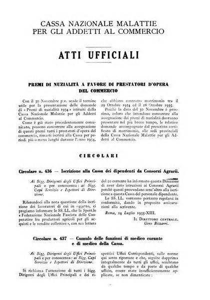 Assistenza fascista rivista della Cassa nazionale malattie per gli addetti al commercio