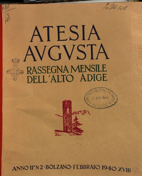 Atesia Augusta rassegna mensile dell'Alto Adige