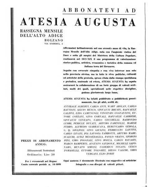 Atesia Augusta rassegna mensile dell'Alto Adige