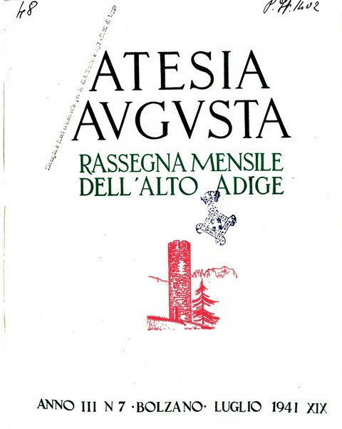 Atesia Augusta rassegna mensile dell'Alto Adige