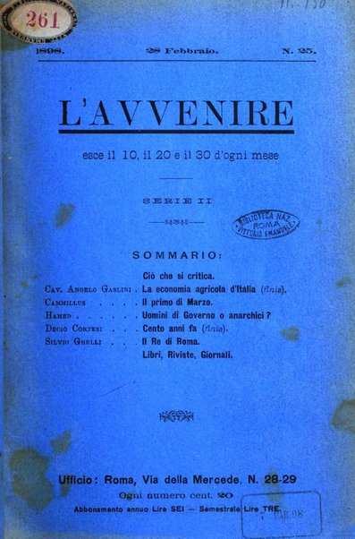 L'avvenire