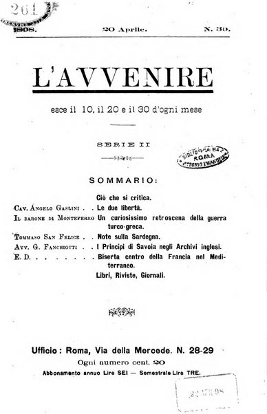 L'avvenire