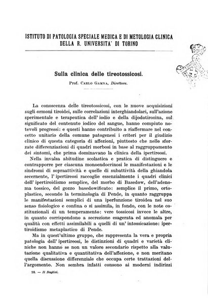 Il baglivi giornale italiano di medicina e chirurgia