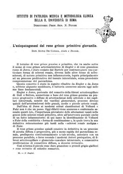 Il baglivi giornale italiano di medicina e chirurgia