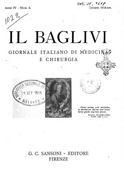 Il baglivi giornale italiano di medicina e chirurgia