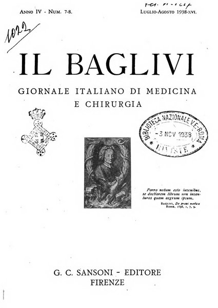 Il baglivi giornale italiano di medicina e chirurgia