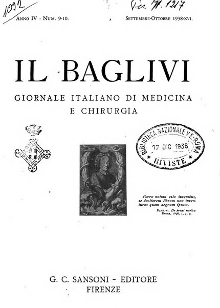 Il baglivi giornale italiano di medicina e chirurgia