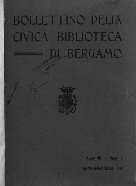 Bollettino della Civica biblioteca di Bergamo