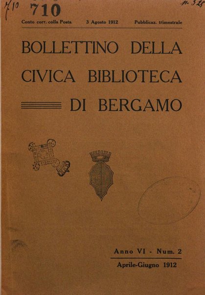 Bollettino della Civica biblioteca di Bergamo