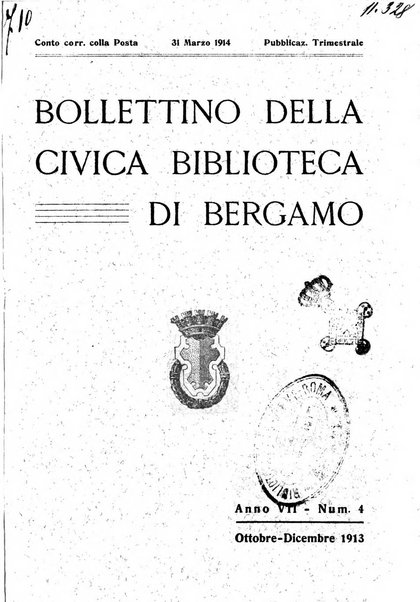 Bollettino della Civica biblioteca di Bergamo