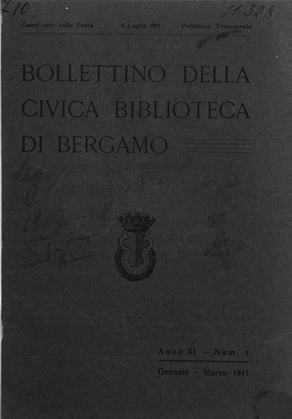 Bollettino della Civica biblioteca di Bergamo