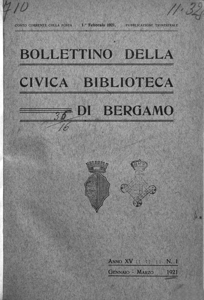 Bollettino della Civica biblioteca di Bergamo