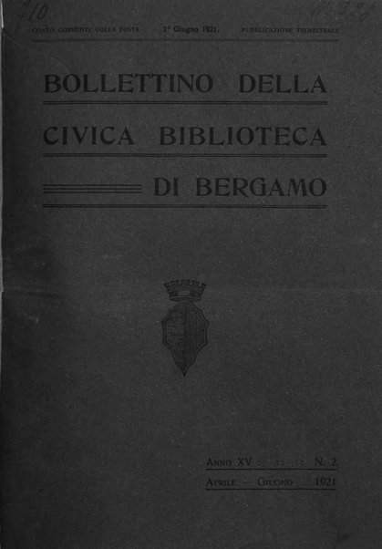 Bollettino della Civica biblioteca di Bergamo