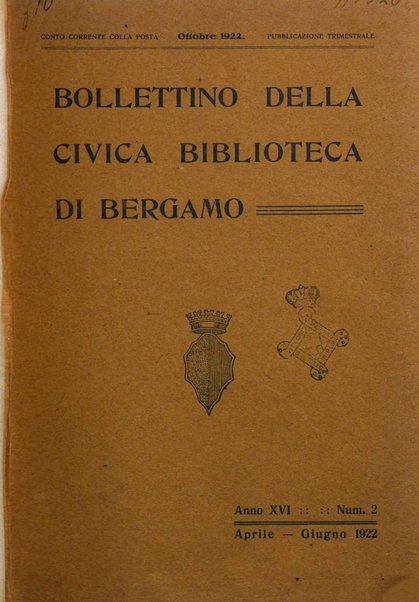 Bollettino della Civica biblioteca di Bergamo