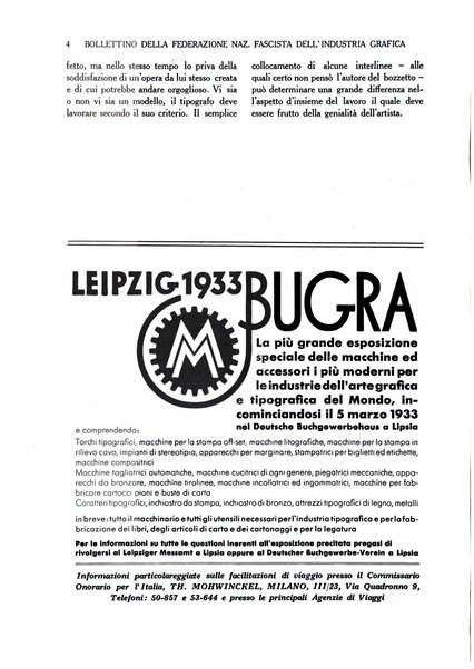 Bollettino della Federazione nazionale fascista dell'industria grafica ed affini