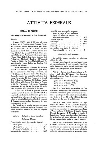 Bollettino della Federazione nazionale fascista dell'industria grafica ed affini