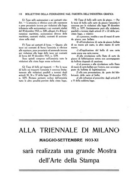 Bollettino della Federazione nazionale fascista dell'industria grafica ed affini