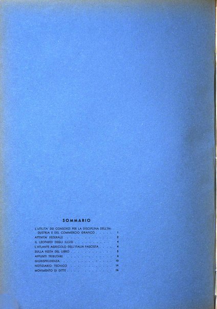 Bollettino della Federazione nazionale fascista dell'industria grafica ed affini