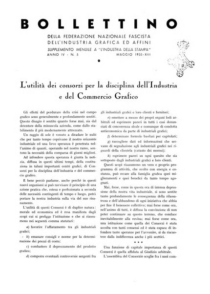 Bollettino della Federazione nazionale fascista dell'industria grafica ed affini