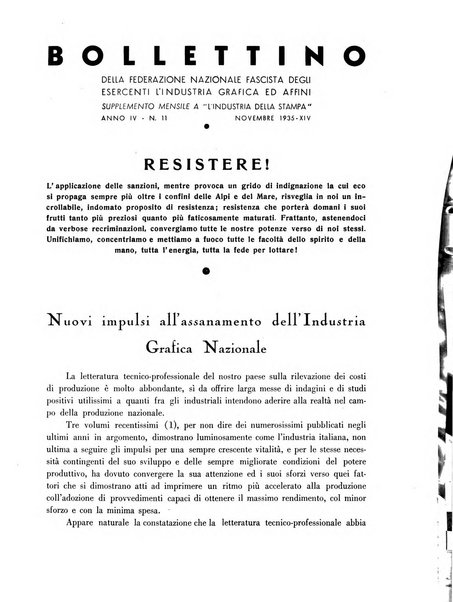 Bollettino della Federazione nazionale fascista dell'industria grafica ed affini