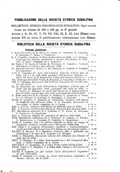 Bollettino storico-bibliografico subalpino