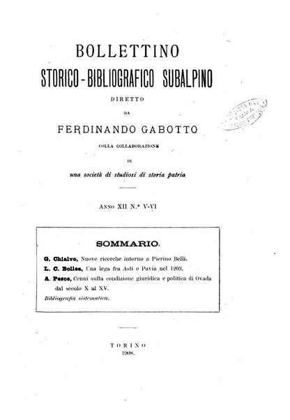 Bollettino storico-bibliografico subalpino