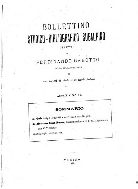 Bollettino storico-bibliografico subalpino