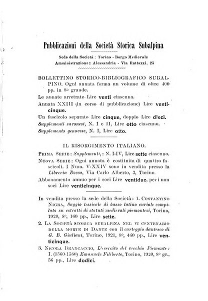 Bollettino storico-bibliografico subalpino