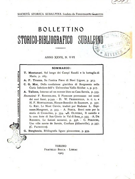 Bollettino storico-bibliografico subalpino