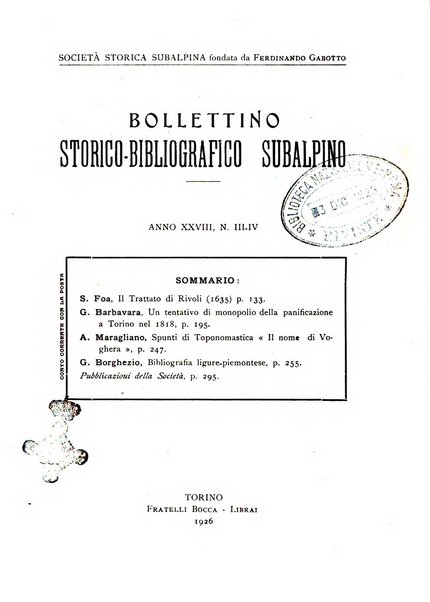 Bollettino storico-bibliografico subalpino