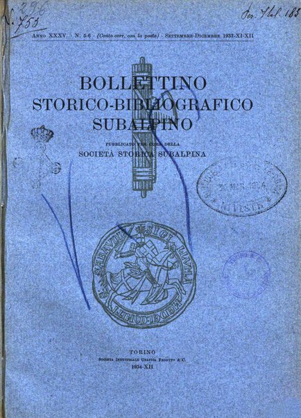 Bollettino storico-bibliografico subalpino