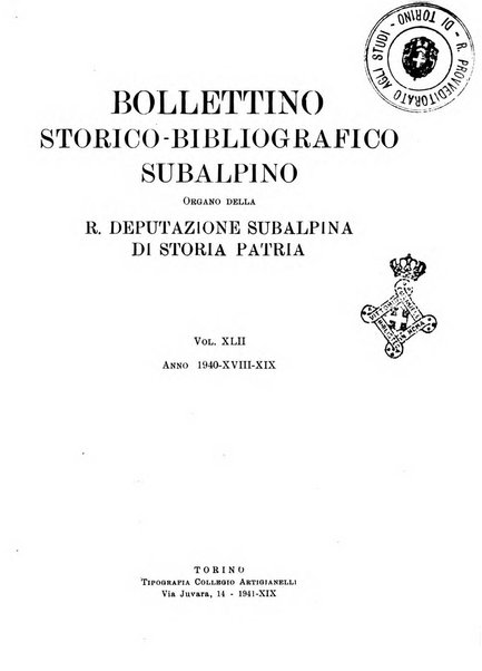 Bollettino storico-bibliografico subalpino