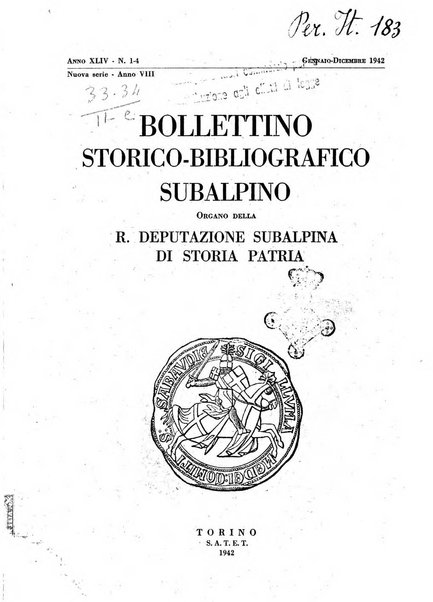 Bollettino storico-bibliografico subalpino