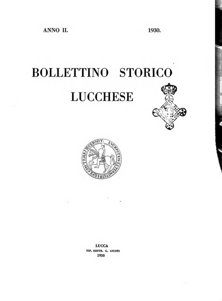 Bollettino storico lucchese