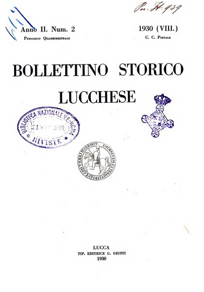 Bollettino storico lucchese