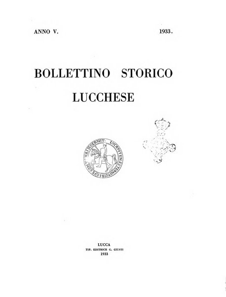 Bollettino storico lucchese