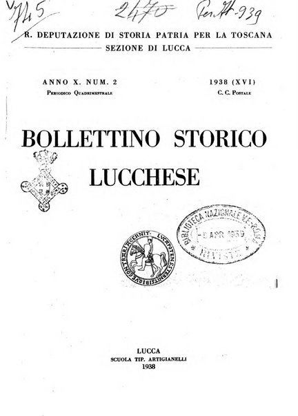 Bollettino storico lucchese