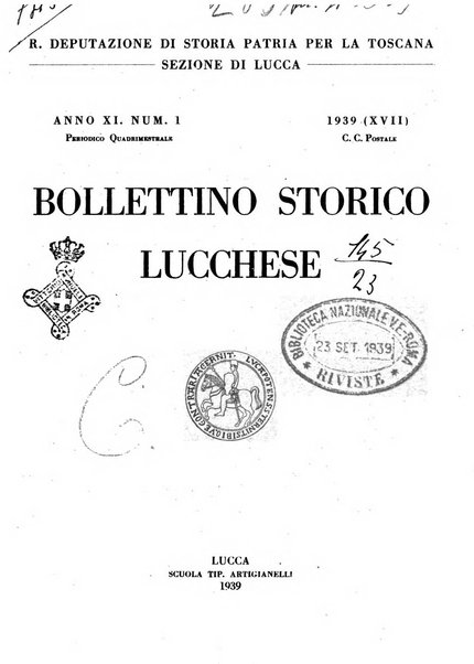 Bollettino storico lucchese