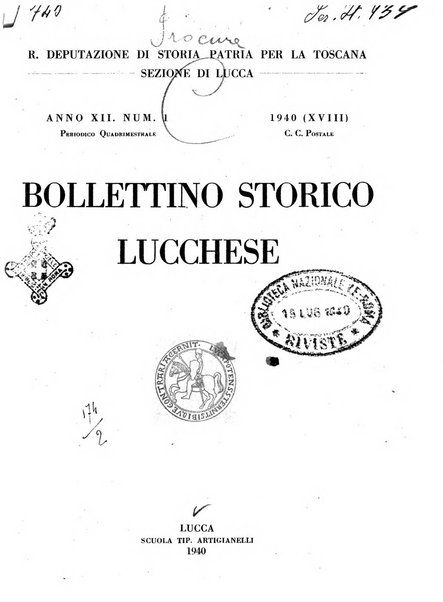 Bollettino storico lucchese